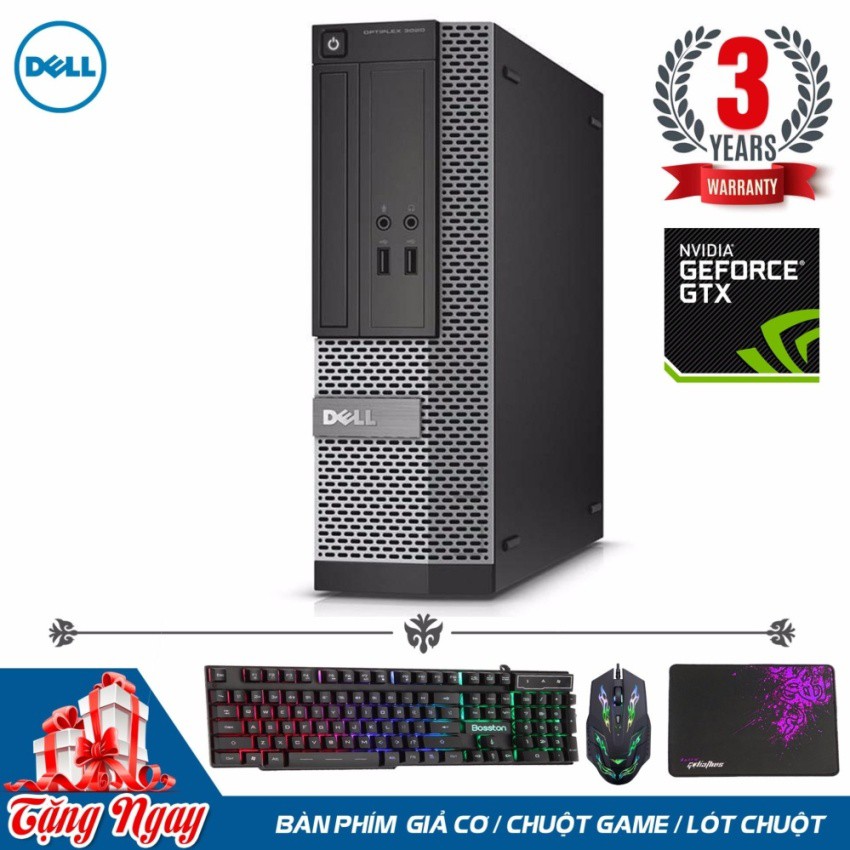 Máy tính chơi Game Dell Optiplex 3020 SFF (Core i5 4570, Ram 16GB, SSD 480GB, VGA GTX 1050ti 4GB) + Quà Tặng | BigBuy360 - bigbuy360.vn