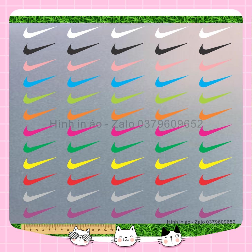 Set 5 màu Nike Adidas logo ủi lên áo 5 màu bất kỳ ( xem dưới chi tiết sản phẩm)