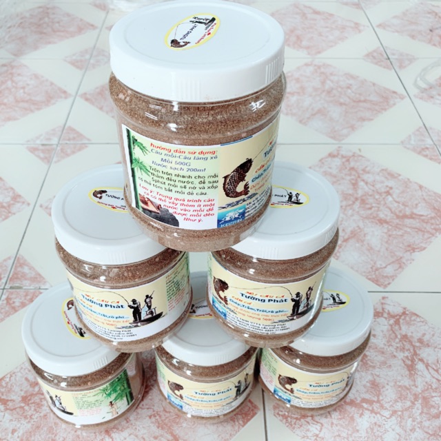 mồi câu tổng hợp bắt trắm + chép + chôi + rô phi 500g đa công dụng mồi siêu nhậy y hình giá rẻ