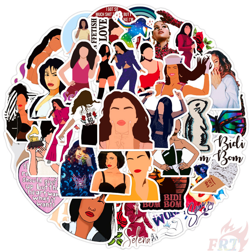 ❉ Selena Gomez Series 01 - POP Actress Singer Stickers ❉ 50Pcs/Set DIY Fashion Mixed Luggage Laptop Skateboard Waterproof Doodle Decals Stickers