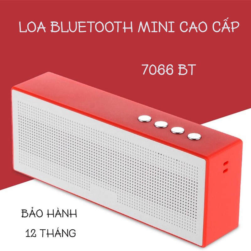 (BH 12 Tháng) Loa Bluetooth Mini DW 7066 BT Âm Thanh Tuyệt Hảo Nhiều Màu Đẹp Hỗ Trợ USB, Thẻ Nhớ SD AUX Cổng 3.5mm