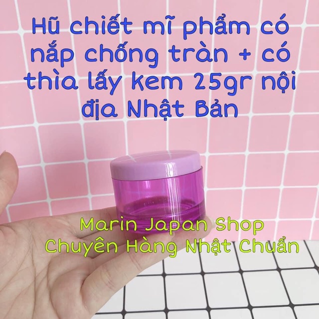 Hũ lọ chiết kem mini 5gr,10gr,15gr, 25gr nội địa Nhật Bản