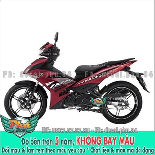 Tem rời exciter 150 đỏ nhám 2020 -1