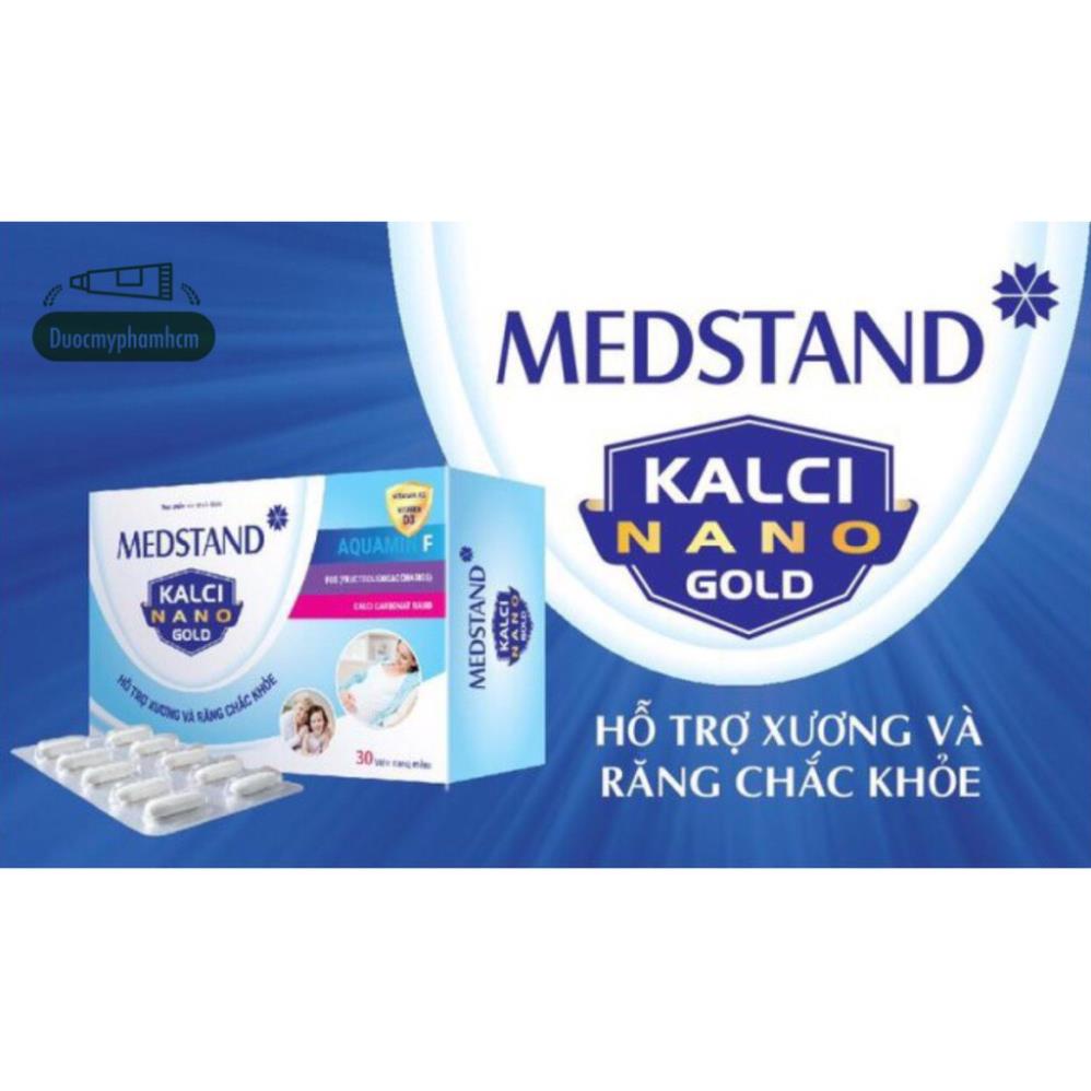 MEDSTAND KALCI NANO GOLD – Bổ sung kalci cho bà bầu, giúp xương và răng chắc khoẻ