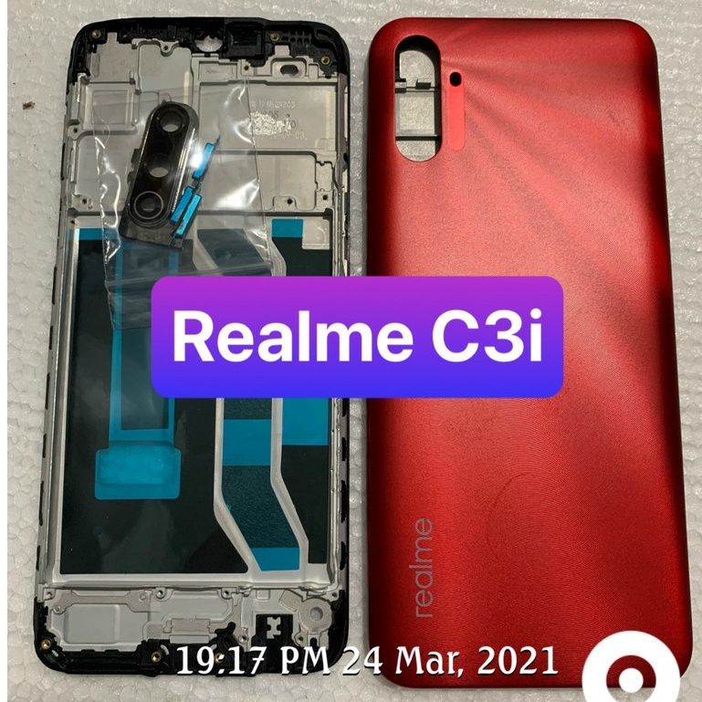 bộ vỏ realme C3i - gồm lưng , sườn và đủ phím nhựa | BigBuy360 - bigbuy360.vn
