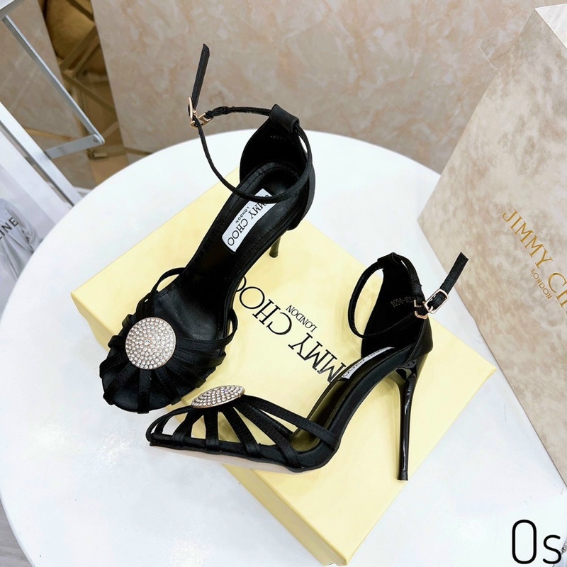 Sandal cao gót jimmychoo dọ 9p fullbox
