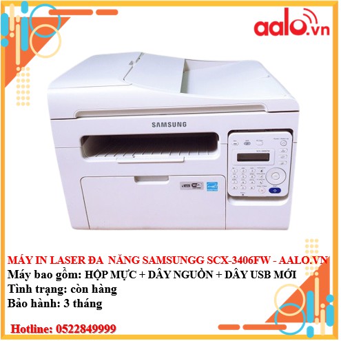 MÁY IN LASER ĐA CHỨC NĂNG SAMSUNGGG SCX-3406FW ĐÃ QUA SỬ DỤNG - AALO.VN