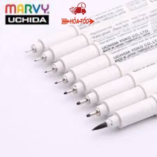 Bút line chuyên nghiệp Marvy Uchida 4600 mực đen - Bút đi nét Marvy
