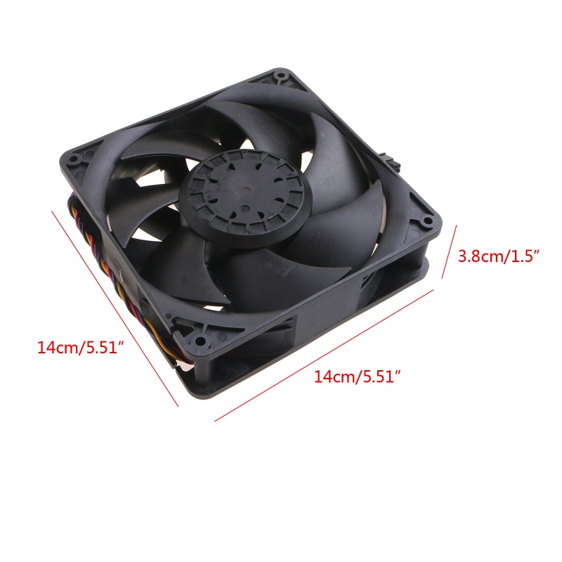 Quạt Làm Mát 6000 Vòng/Phút Thay Thế R4-14038-64PK-B1 12V 43.2W 4p