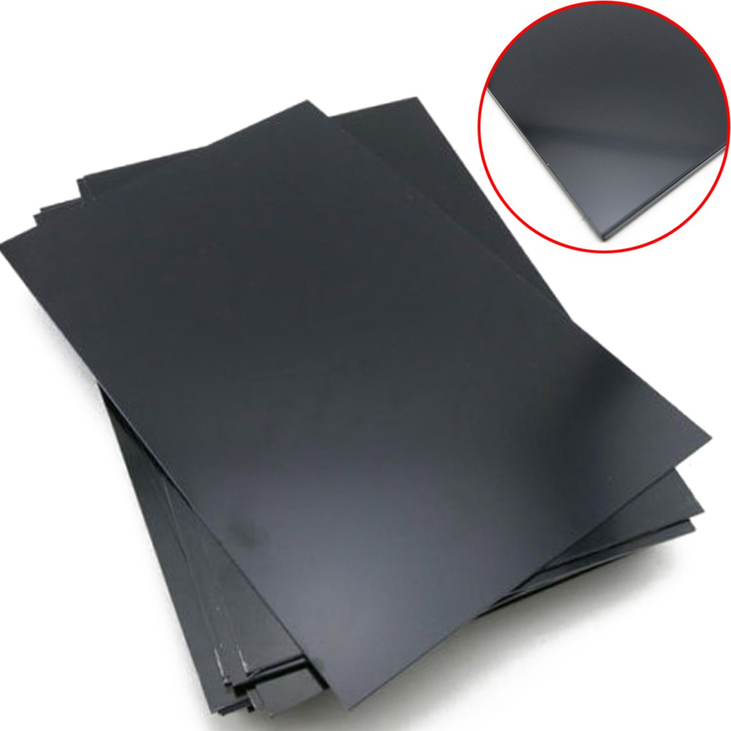 1 Tấm Nhựa ABS Đen Dày 0.5mm