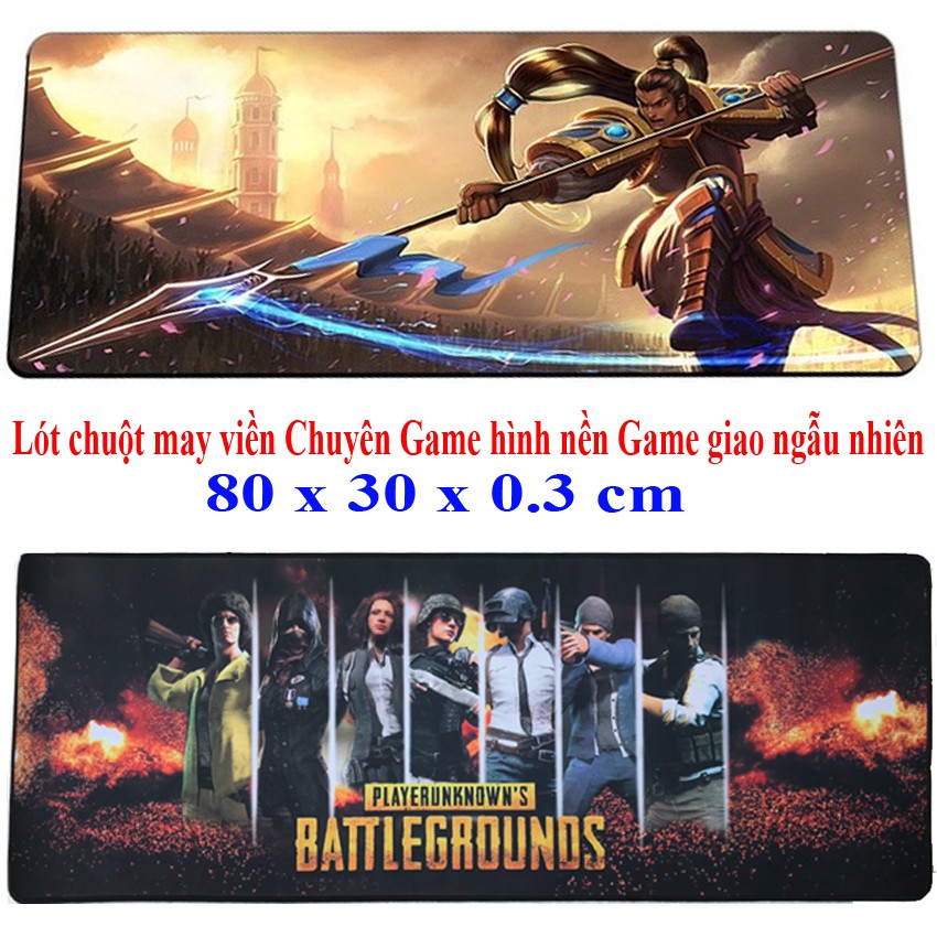 Miếng lót chuột Chuyên Game có may viền 80 x 30 cm Size Lớn S6 - Loại MousePad Control và Speed