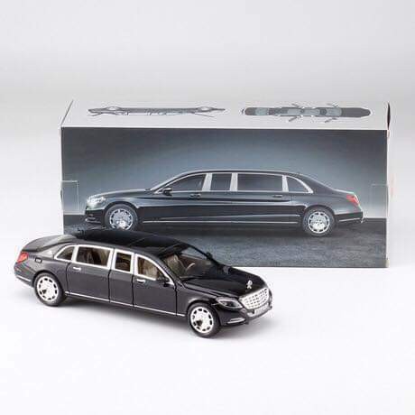 [FREESHIP] Ô TÔ MÔ HÌNH SẮT TRƯNG BÀY MERCEDES-BENZ MAYBACH S600 1:24 XLG (Đen) [SHOP YÊU THÍCH]