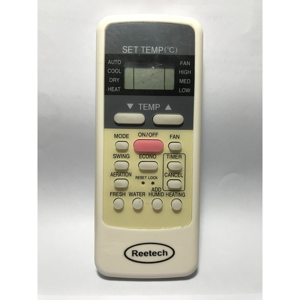 Reetech Trắng - Remote điều khiển máy lạnh điều hòa Reetech mẫu trắng