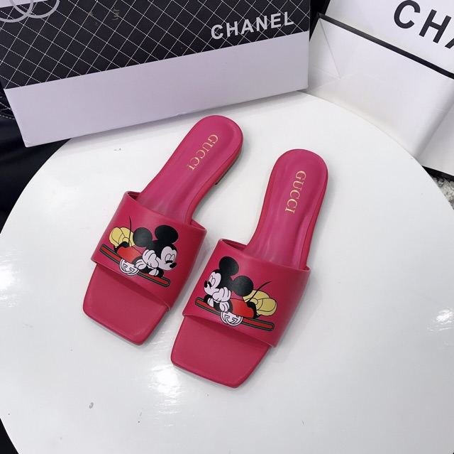 sale 🔥 SALE <3 Sale Hot | Trợ Giá | Dép gucci mickey quai ngang fullbox . ! New * ' . 🔥 ' : * ' ; ‣ ! ˇ ་ #