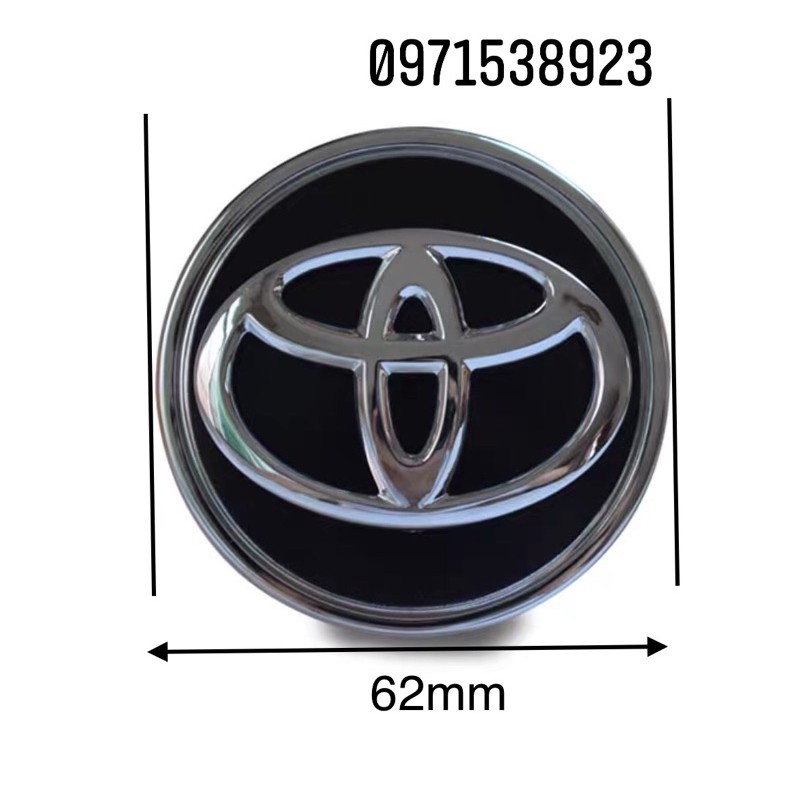 Chụp lazang chụp mâm 62mm Cho Toyota Camry Yaris Corolla altis vios innova  hàng oem loại xịn đẹp.
