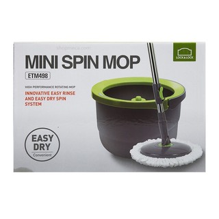 🌲🌲🌲BỘ LAU NHÀ XOAY TAY MINI SPIN MOP ETTOM LOCK& LOCK  ETM498 , CHÍNH HẴNG