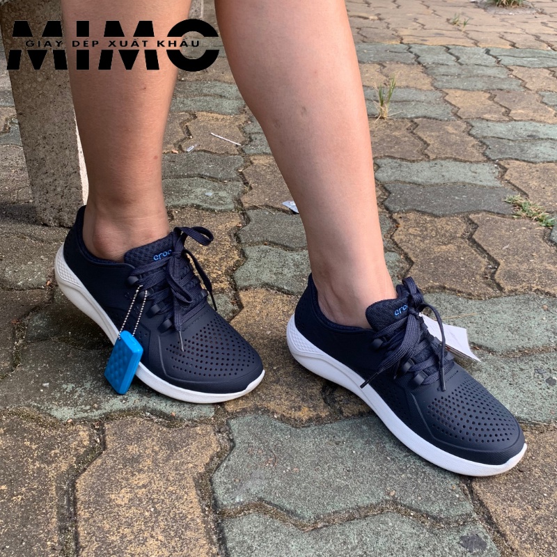 Giày nhựa buộc dây Cross Literide Pacer xanh navy full box cao cấp, êm mềm nhẹ, bền đẹp cho nam nữ