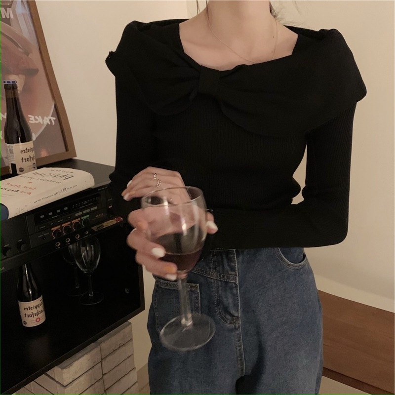 Áo len IELGY chui đầu cổ tròn thời trang dành cho nữ