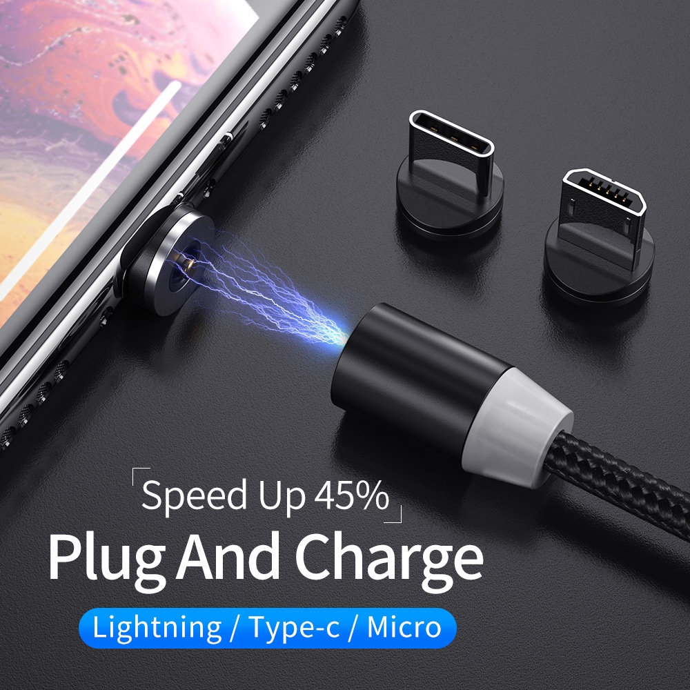 Cáp sạc nam châm đầu USB Type C cho điện thoại Huawei Samsung