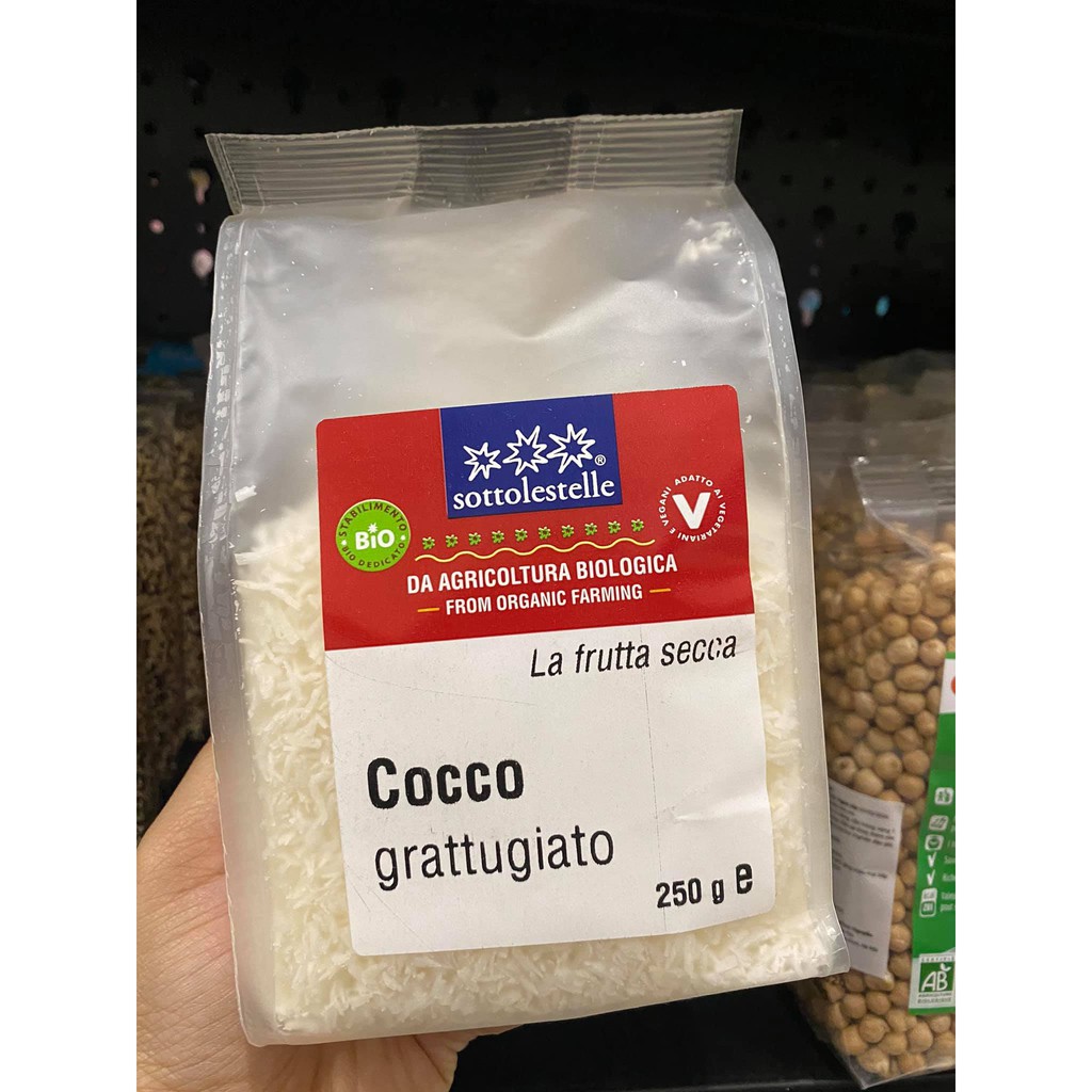 Vụn dừa hữu cơ sottolestelle 250g Organic