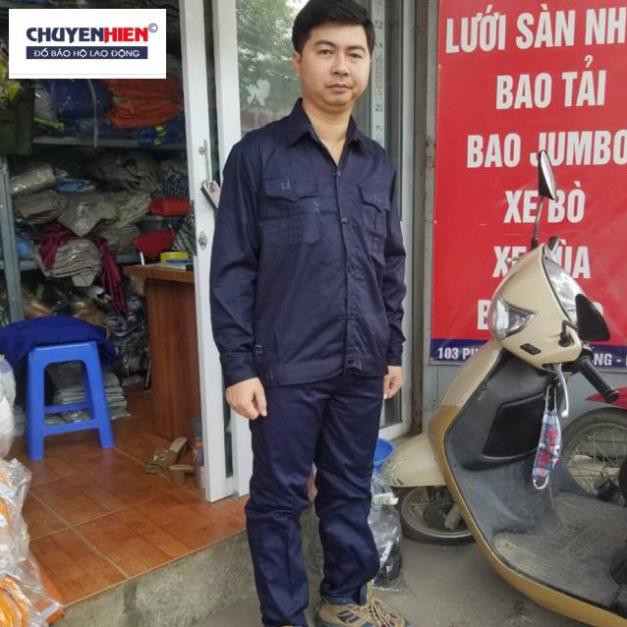 Quần áo bảo hộ lao động màu tím than kaki Nam Định