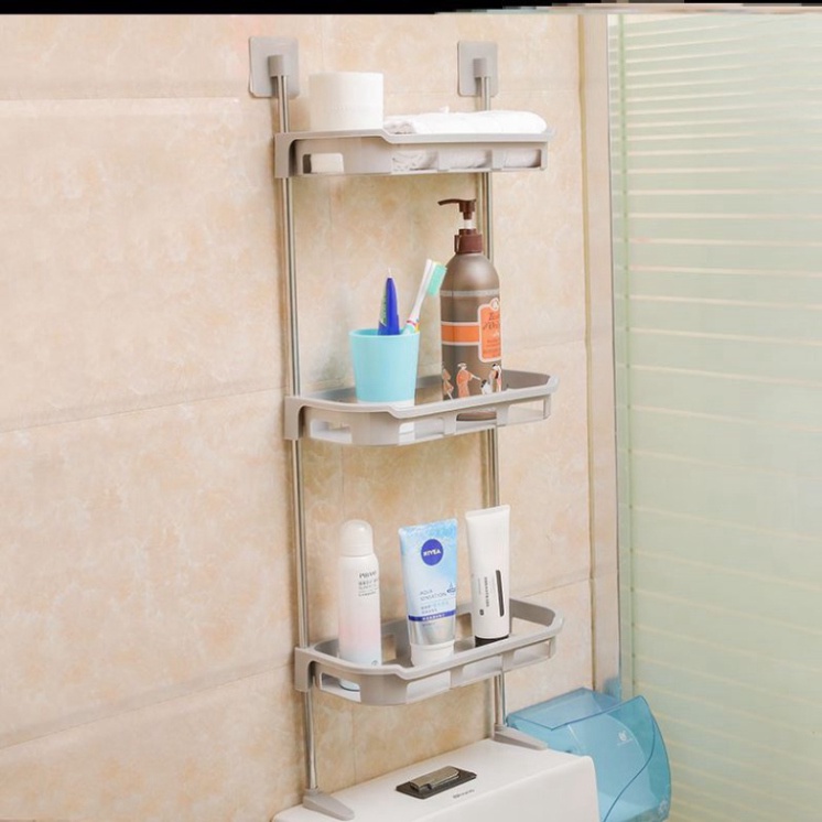 Kệ để đồ Toilet 3 tầng,Kệ Sau Toilet ,nhà Tắm 3  gắn tường | (TT65)