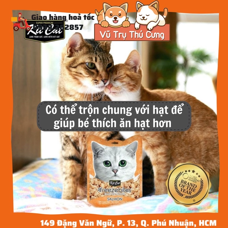 Snack thịt sấy cho Mèo Kitcat, Bánh thưởng Kitcat cho mèo bổ dưỡng