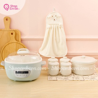 Nồi nấu cháo hấp cách thủy bear love 2,5l
