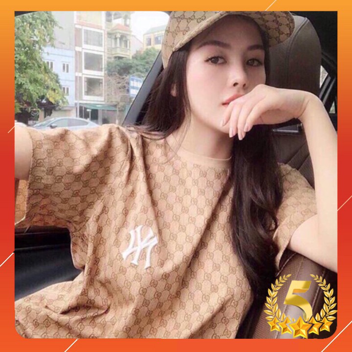 Áo thun cotton tay lỡ dang rộng dấu quần in lo.go chanh xã
