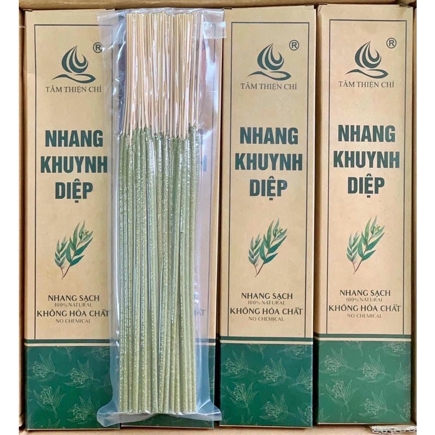 Nhang sức khoẻ KHUYNH DIỆP 30cm Tâm Thiện Chí hộp 50 cây