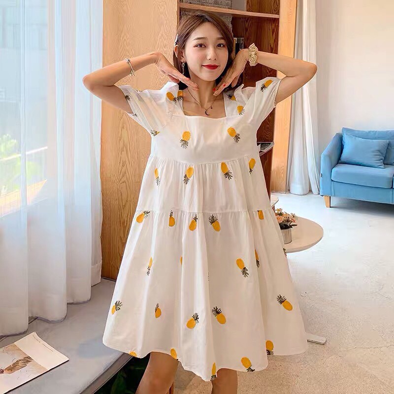 Đầm form rộng hoa quả babydoll tươi mát TTSA0378
