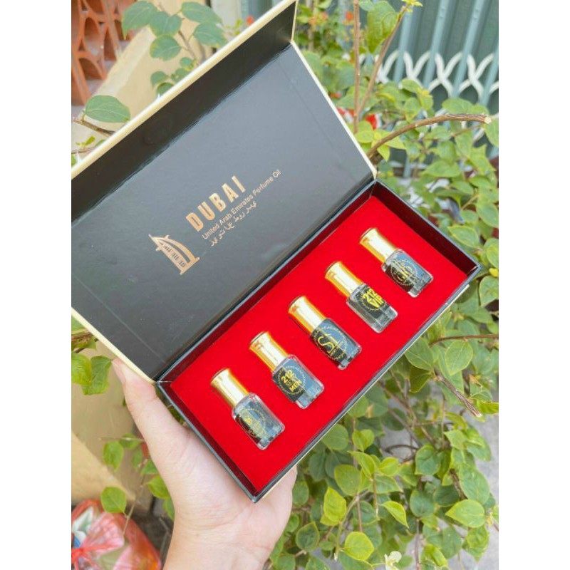 Set 5 Chai Tinh Dầu Nước Hoa Dubai Siêu Thơm