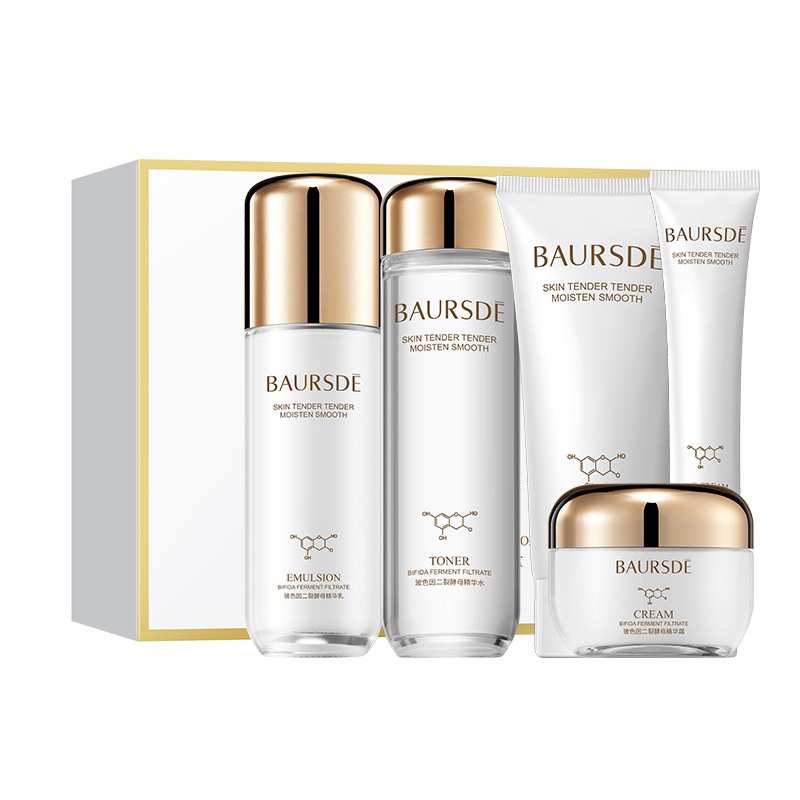 Bộ sản phẩm dưỡng trắng da mặt BAURSDÈ 5 món làm sạch da, cấp ẩm, giảm quầng thâm, da mềm mịn, trắng sáng hơn SPU182