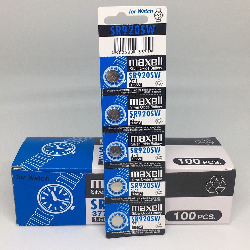 Pin đồng hồ Maxell SR920SW / SR920 / 920 / 371 / LR920 / LR921 / AG6 Chính Hãng 1 Viên