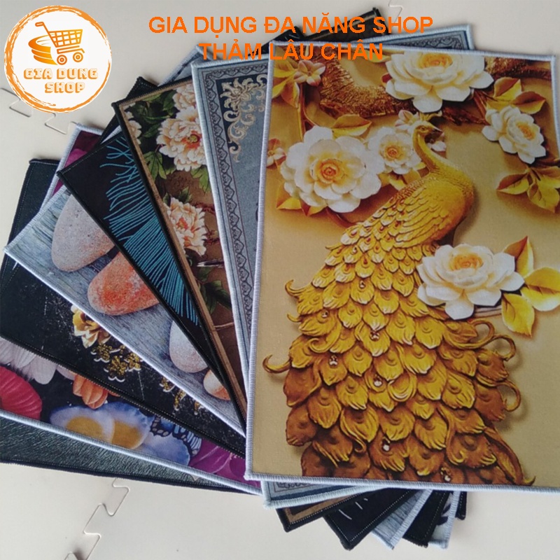 Thảm Lau Chân - Thảm Chùi Chân 3D Chống Trượt - Hút Nước
