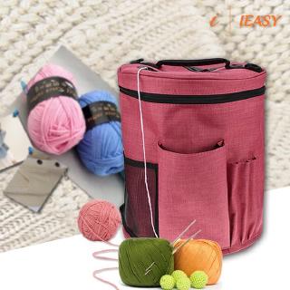 IE❤Yarn Knitting Storage Bag Big Capacity Women Home Crochet Hooks Thread Bag