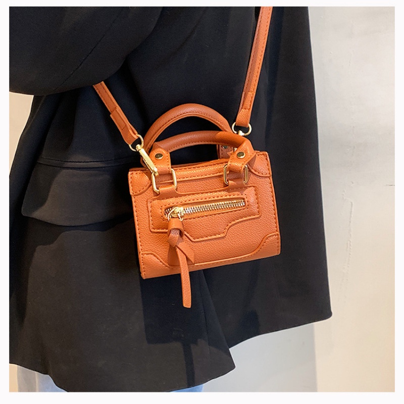 Túi Đeo Chéo Hình Vuông Nhỏ Có Khóa Kéo Màu Sắc Ngọt Ngào Gylb1647