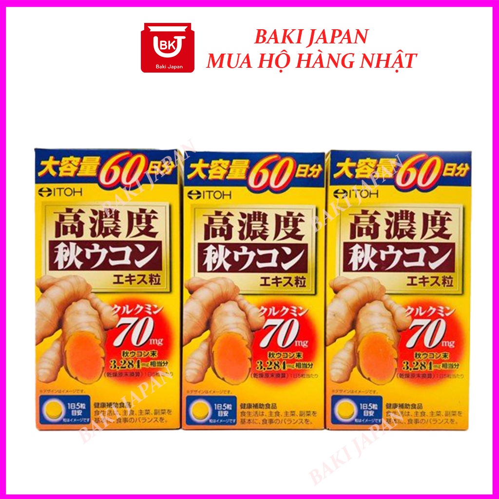 Viên uống tinh chất nghệ cô đặc mùa thu ITOH, viên uống nghệ cô đặc ITOH của Nhật 300 viên