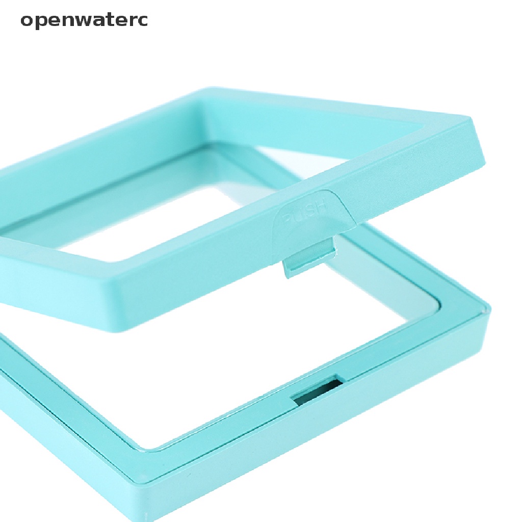 openwaterc 3D Color Floating Picture Frame Box Jewelry Display Stand Presentation Case vn