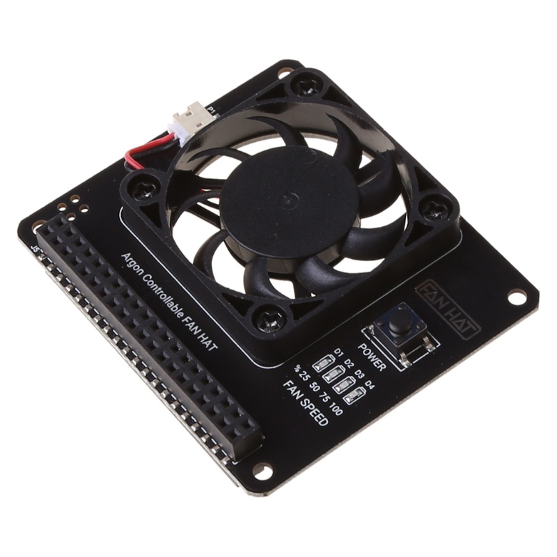 Mũ Lưỡi Trai Kèm Quạt Tản Nhiệt 2.56x2.25inches Cho Raspberry Pi 4B / 3B + / 3B