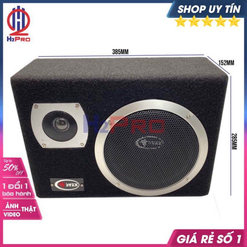 Loa Sub Ô Tô Syzx YD-1508 Bass 20 200W-4 Ôm, 2 Chế Độ Lời-Trầm, Sub Oto Siêu Trầm 12V Hoặc 24V, Bộ Quà 200K-H2Pro Audio