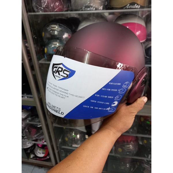 Nón bảo hiểm 3/4 GRS 318 kính an toàn chắc chắn