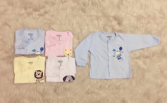Bộ carter dài cotton cho bé