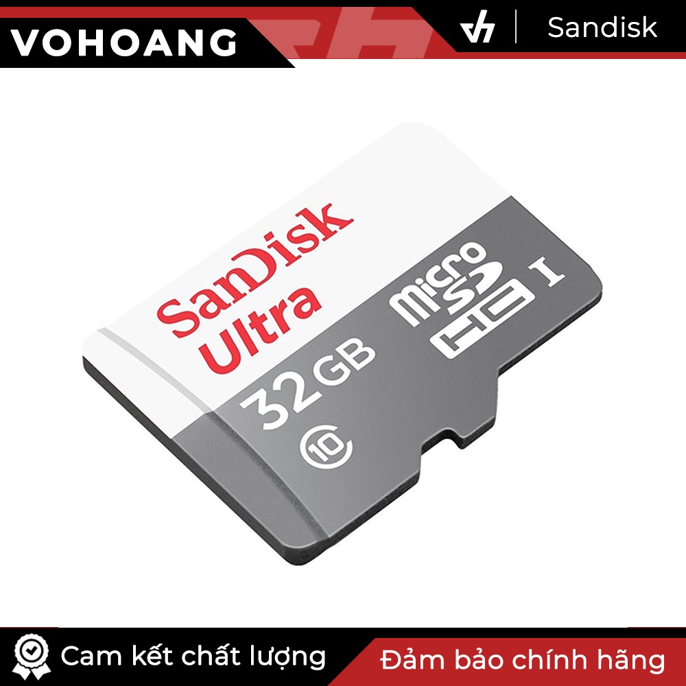 Thẻ nhớ Sandisk 32GB tốc độ cao Class 10 (Trắng)