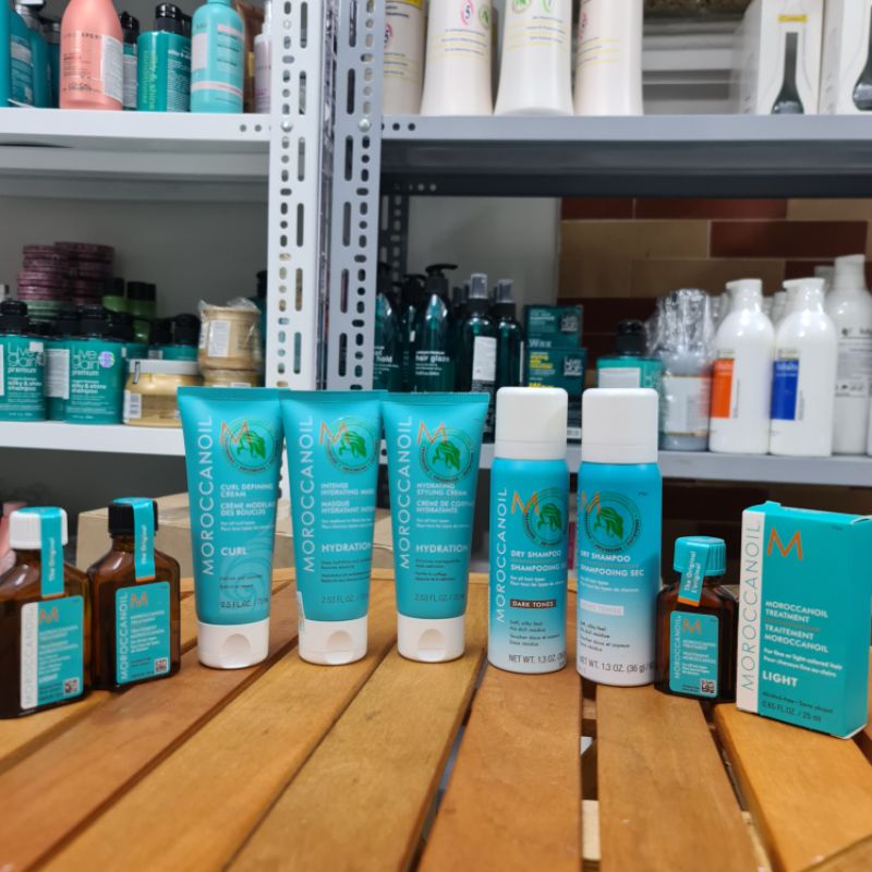 Dầu gội, kem dưỡng, dầu hấp Moroc Moroccanoil mini