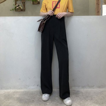 Quần Dài Nữ Lưng Cao Ống Rộng Thời Trang Xuân Hè