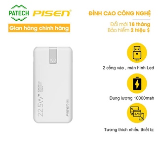 Sạc dự phòng PISEN Pro All 10000mAh , 22.5W - Hàng Chính Hãng