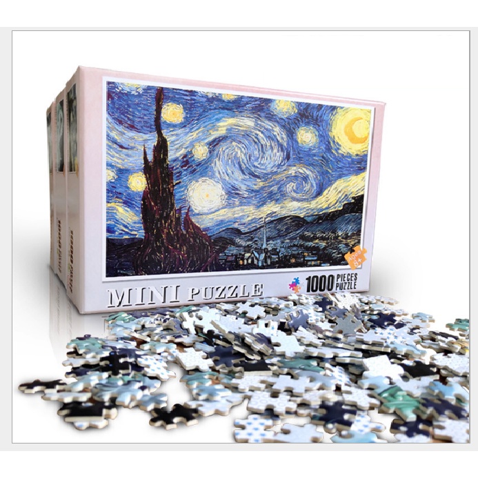 Tranh Ghép 1000 Mảnh Giấy Mini/Jigsaw Puzzle/Tranh Xếp Hình Cho Bé Từ 7 Tuổi/Tranh Nhiều Chủ Đề/Tranh Phát Triển Tư Duy