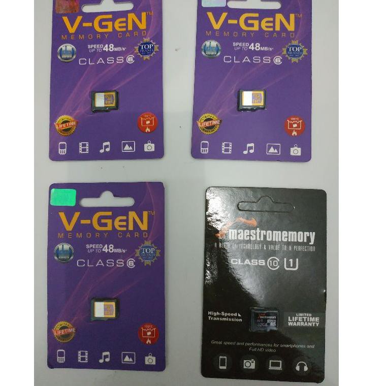 Thẻ Nhớ Micro Sd 512mb 1gb 2gb 4gb 8gb 32gb