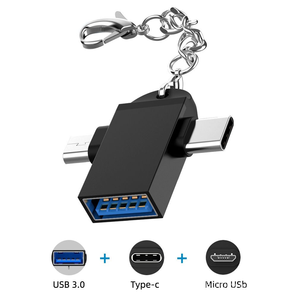 Đầu Chuyển Đổi Từ Rbgp Type-C Micro Usb Sang Usb 3.0 2 Trong 1 | WebRaoVat - webraovat.net.vn